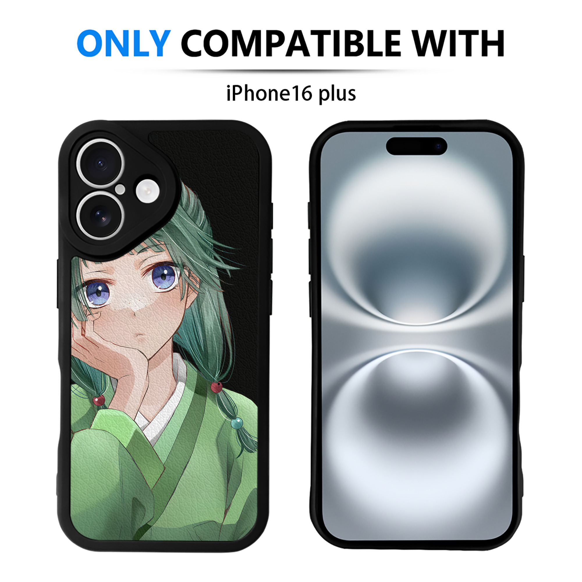 （画像用） 薬屋のひとりごと The Apothecary Diaries 【iPhone 16シリーズ対応】シリコンスマホケース（レザー調） 材質：シリコン